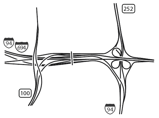 I-94/694/Hwy 100 - Brooklyn Center, MN